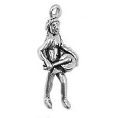 Charms. Sterling Silver, 7.3mm Width by 6.4mm Length by 22.1mm Height, Native With TomTom Charm. Quantity Per Pack: 1 Piece.