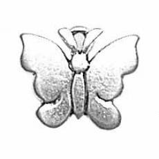 Charms. Sterling Silver, 13.9mm Width by 1.1mm Length by 11.7mm Height, Butterfly Charm. Quantity Per Pack: 1 Piece.