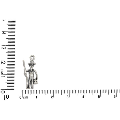 Sterling Silver, 9.0mm Width by 5.6mm Length by 22.7mm Height, Hillbilly Charm. Quantity Per Pack: 1 Piece.