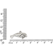 Load image into Gallery viewer, Sterling Silver, 24.5mm Width by 2.8mm Length by 12.4mm Height, Manatee Charm. Quantity Per Pack: 1 Piece.
