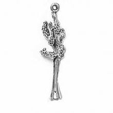 Load image into Gallery viewer, Charms. Sterling Silver, 7.0mm Width by 9.1mm Length by 29.9mm Height, Sequoia Charm. Quantity Per Pack: 1 Piece.
