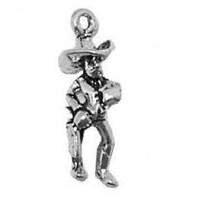 Load image into Gallery viewer, Charms. Sterling Silver, 7.7mm Width by 7.5mm Length by 23.4mm Height, Sheriff Charm. Quantity Per Pack: 1 Piece.
