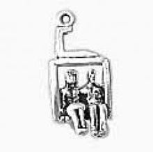 Load image into Gallery viewer, Charms. Sterling Silver, 9.7mm Width by 9.6mm Length by 21.6mm Height, Chairlift Charm. Quantity Per Pack: 1 Piece.
