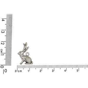 Sterling Silver, 13.5mm Width by 8.2mm Length by 17.8mm Height, Jack-O-Lope Charm. Quantity Per Pack: 1 Piece.