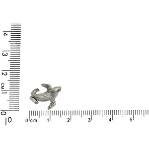 Sterling Silver, 16.0mm Width by 12.3mm Length by 10.2mm Height, Seal Charm. Quantity Per Pack: 1 Piece.