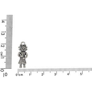 Sterling Silver, 7.9mm Width by 2.8mm Length by 21.2mm Height, Kachina Charm. Quantity Per Pack: 1 Piece.