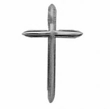 Load image into Gallery viewer, Charms. Sterling Silver, 15.1mm Width by 3.6mm Length by 24.8mm Height, Cross Charm. Quantity Per Pack: 1 Piece.
