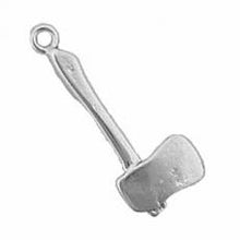 Load image into Gallery viewer, Charms. Sterling Silver, 10.0mm Width by 1.8mm Length by 27.0mm Height, Axe Charm. Quantity Per Pack: 1 Piece.
