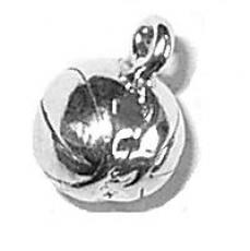 Charms. Sterling Silver, 7.7mm Width by 7.7mm Length by 10.8mm Height, Basketball Charm. Quantity Per Pack: 1 Piece.