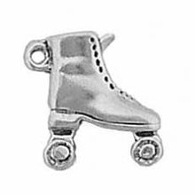 Load image into Gallery viewer, Charms. Sterling Silver, 12.8mm Width by 5.1mm Length by 14.5mm Height, Roller Skate Charm. Quantity Per Pack: 1 Piece.
