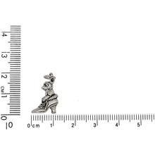 Load image into Gallery viewer, Sterling Silver, 8.6mm Width by 13.7mm Length by 18.6mm Height, Chihuahua in Boot Charm. Quantity Per Pack: 1 Piece.
