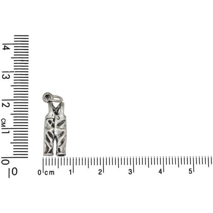Sterling Silver, 8.0mm Width by 4.0mm Length by 22.0mm Height, Ski Pants Charm. Quantity Per Pack: 1 Piece.