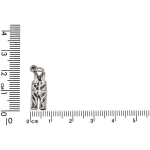 Sterling Silver, 8.0mm Width by 4.0mm Length by 22.0mm Height, Ski Pants Charm. Quantity Per Pack: 1 Piece.