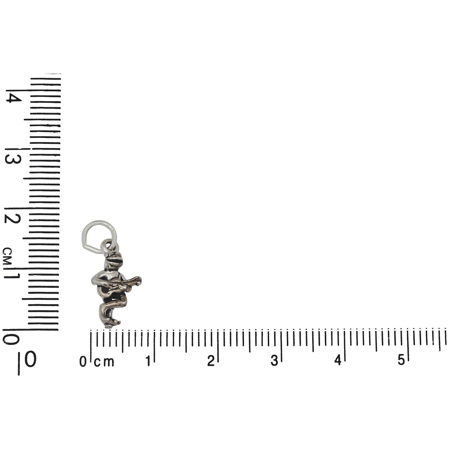Sterling Silver, 8.2mm Width by 4.1mm Length by 14.7mm Height, Frog With Guitar Charm. Quantity Per Pack: 1 Piece.