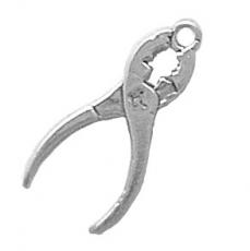 Charms. Sterling Silver, 10.9mm Width by 3.0mm Length by 23.8mm Height, Pliers Charm. Quantity Per Pack: 1 Piece.