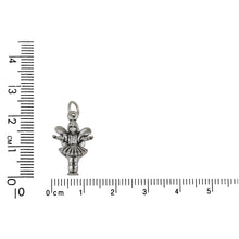 Load image into Gallery viewer, Sterling Silver, 13.2mm Width by 5.8mm Length by 20.3mm Height, Fairy Charm. Quantity Per Pack: 1 Piece.
