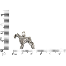 Load image into Gallery viewer, Sterling Silver, 20.4mm Width by 7.1mm Length by 17.7mm Height, Schnauzer Dog Charm. Quantity Per Pack: 1 Piece.
