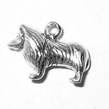 Load image into Gallery viewer, Charms. Sterling Silver, 18.5mm Width by 7.3mm Length by 13.2mm Height, Collie Dog Charm. Quantity Per Pack: 1 Piece.
