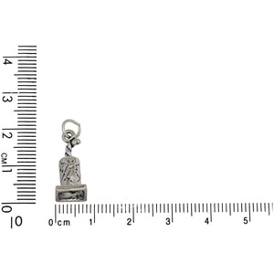 Sterling Silver, 8.2mm Width by 8.2mm Length by 18.5mm Height, Firecracker Charm. Quantity Per Pack: 1 Piece.