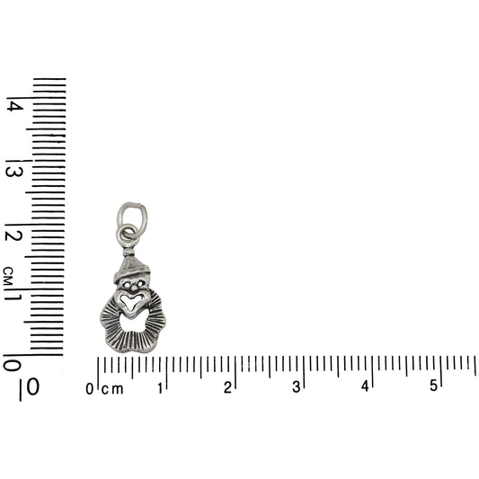 Sterling Silver, 9.6mm Width by 2.9mm Length by 19.8mm Height, Mardi Gras Clown Charm. Quantity Per Pack: 1 Piece.