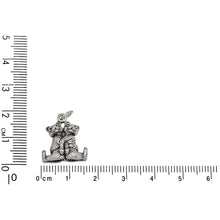 Load image into Gallery viewer, Sterling Silver, 15.8mm Width by 9.0mm Length by 17.5mm Height, Two Bears Charm. Quantity Per Pack: 1 Piece.
