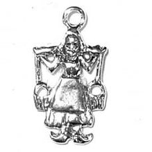 Load image into Gallery viewer, Charms. Sterling Silver, 11.8mm Width by 2.0mm Length by 21.7mm Height, Dutch Lady Charm. Quantity Per Pack: 1 Piece.
