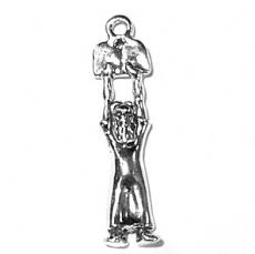 Charms. Sterling Silver, 6.4mm Width by 3.7mm Length by 25.7mm Height, Moses Charm. Quantity Per Pack: 1 Piece.