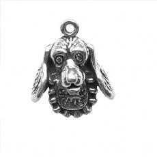 Charms. Sterling Silver, 16.4mm Width by 10.8mm Length by 19.6mm Height, 