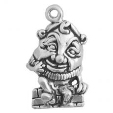 Charms. Sterling Silver, 12.6mm Width by 6.0mm Length by 21.3mm Height, Humpty Dumpty Charm. Quantity Per Pack: 1 Piece.