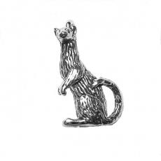 Charms. Sterling Silver, 10.5mm Width by 12.6mm Length by 22.1mm Height, Ferret Charm. Quantity Per Pack: 1 Piece.