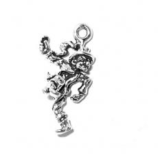 Charms. Sterling Silver, 11.9mm Width by 9.5mm Length by 24.2mm Height, There Was A Crooked Man Charm. Quantity Per Pack: 1 Piece.