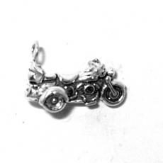 Charms. Sterling Silver, 10.1mm Width by 20.4mm Length by 13.6mm Height, Tricycle Motorcycle Charm. Quantity Per Pack: 1 Piece.