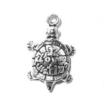 Charms. Sterling Silver, 13.9mm Width by 6.3mm Length by 21.6mm Height, 