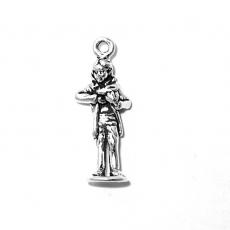 Charms. Sterling Silver, 9.7mm Width by 6.3mm Length by 26.1mm Height, Magician Charm. Quantity Per Pack: 1 Piece.