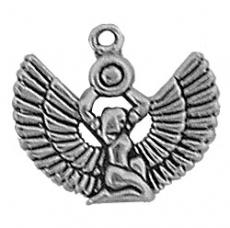 Charms. Sterling Silver, 19.8mm Width by 2.6mm Length by 17.6mm Height, Isis Charm. Quantity Per Pack: 1 Piece.