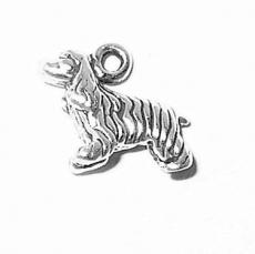 Charms. Sterling Silver, 11.2mm Width by 4.4mm Length by 9.1mm Height, Small Cocker Spaniel Dog Charm. Quantity Per Pack: 1 Piece.