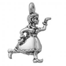 Charms. Sterling Silver, 6.2mm Width by 13.7mm Length by 22.2mm Height, Little Tea Pot Charm. Quantity Per Pack: 1 Piece.