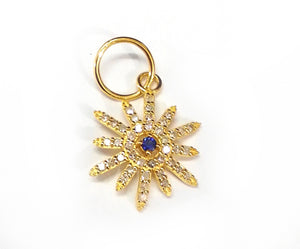 Star Shape 14k Solid Gold Diamond Pendants. Genuine handmade pave diamond Pendant.14k Solid Gold Diamond Pendants.