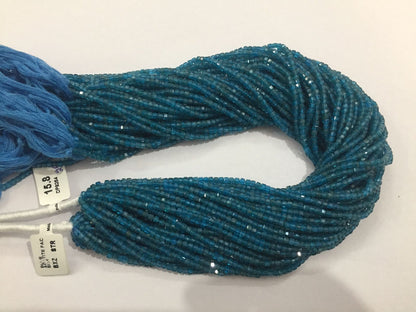 Blue Apatite Faceted Box Beads Faceted Box, Box Faceted