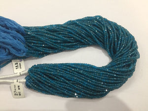 Blue Apatite Faceted Box Beads Faceted Box, Box Faceted