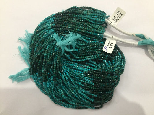 Chrysocolla Faceted Box Beads Faceted Box, Box Faceted