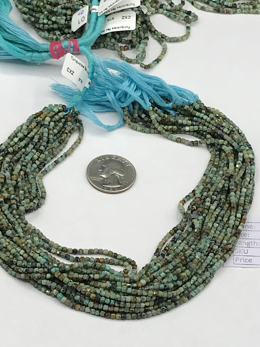 Turquoise Faceted Box Beads Faceted Box, Box Faceted