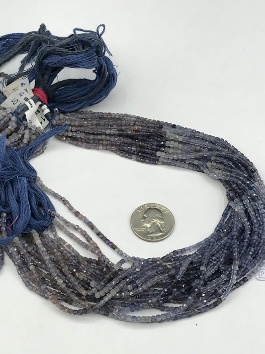 Iolite Faceted Box Beads Faceted Box, Box Faceted