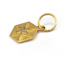 Load image into Gallery viewer, Star Shape 14k Solid Gold Diamond Pendants. Genuine handmade pave diamond Pendant.14k Solid Gold Diamond Pendants.
