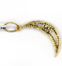 Load image into Gallery viewer, Crescent Moon Shape 14k Solid Gold Diamond Pendants. Genuine handmade pave diamond Pendant.14k Solid Gold Diamond Pendants.
