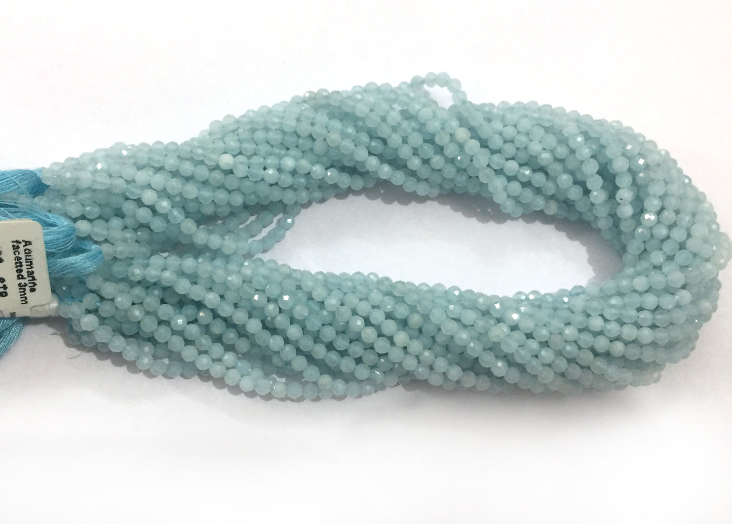 Aqumarine Beads Round Faceted 3mm, Aqumarine Round Faceted,