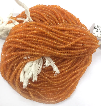 CarnelianBeads Faceted Round, Natural Carnelian Beads Faceted Round, Sharp Microcut, Carnelian Round 3mm 4mm faceted