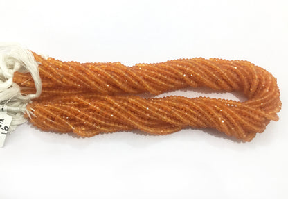 CarnelianBeads Faceted Round, Natural Carnelian Beads Faceted Round, Sharp Microcut, Carnelian Round 3mm 4mm faceted