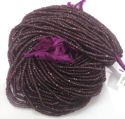violet garnet Faceted Round, Natural violet garnet Beads Faceted Round, Sharp Microcut, violet garnet Round 3mm 4mm faceted