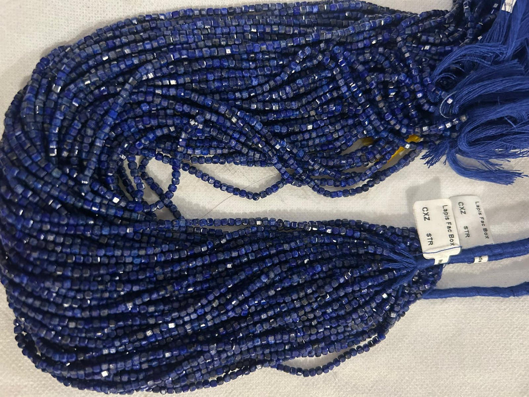 lapis Faceted Box Beads Faceted Box, Box Faceted